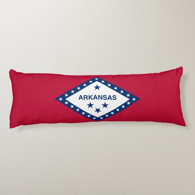 Arkansas State Flag Body Cushion (Back)