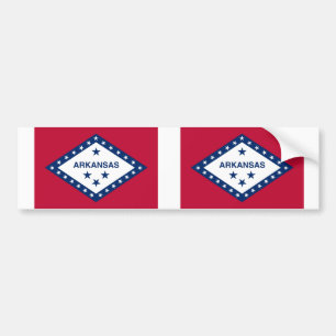 Arkansas State flag Bumper Sticker