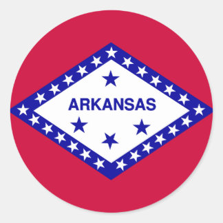 Arkansas State Flag Classic Round Sticker