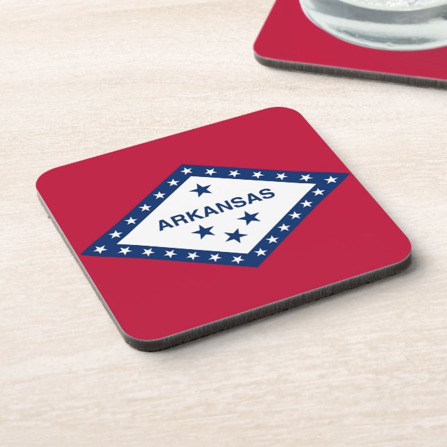 Arkansas State Flag Coaster (Left Side)