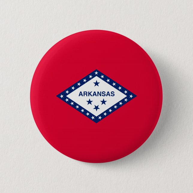 Arkansas State Flag Design 6 Cm Round Badge (Front)