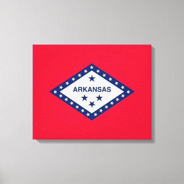 Arkansas State Flag Design Canvas Print (Front)