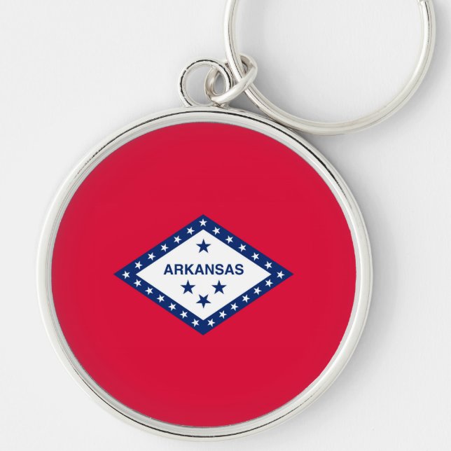 Arkansas State Flag Design Key Ring (Front)