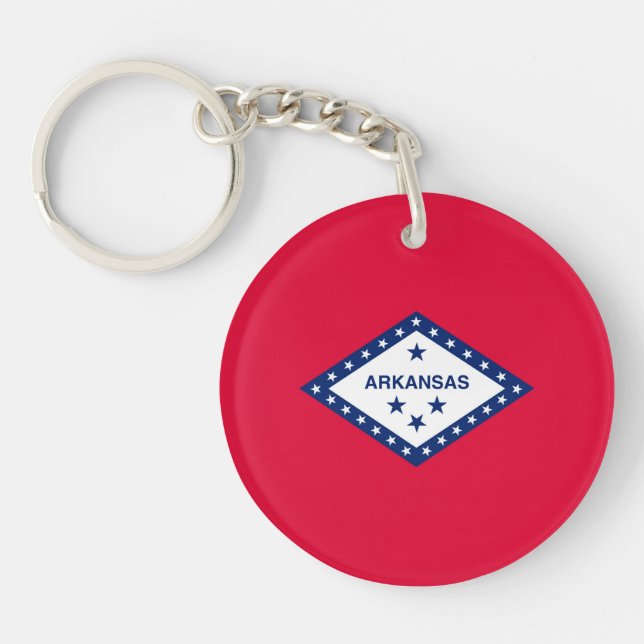 Arkansas State Flag Design Key Ring (Front)