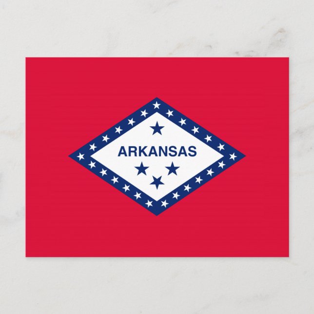 Arkansas State Flag Design Postcard (Front)