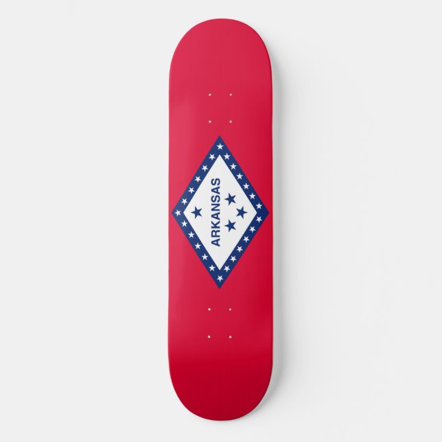 Arkansas State Flag Design Skateboard (Front)