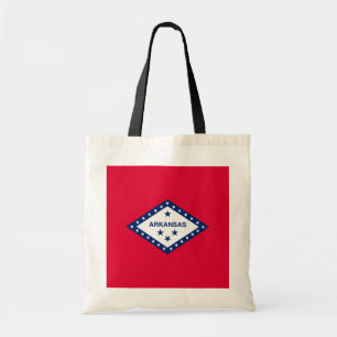 Arkansas State Flag Design Tote Bag