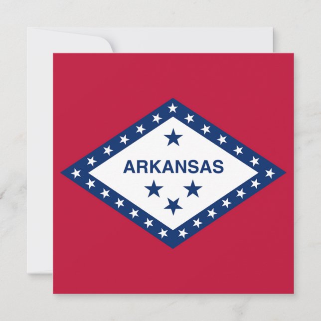 Arkansas State Flag Invitation (Front)