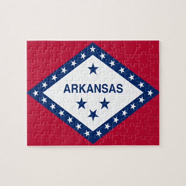 Arkansas State Flag Jigsaw Puzzle (Horizontal)