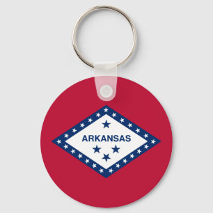 Arkansas State Flag Key Ring