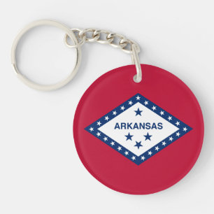 Arkansas State Flag Key Ring