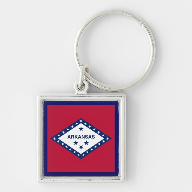 Arkansas State Flag Key Ring (Front)