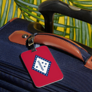 Arkansas State Flag Luggage Tag