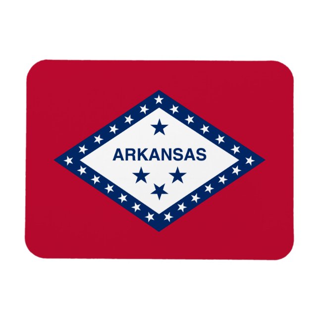 Arkansas State Flag Magnet (Horizontal)