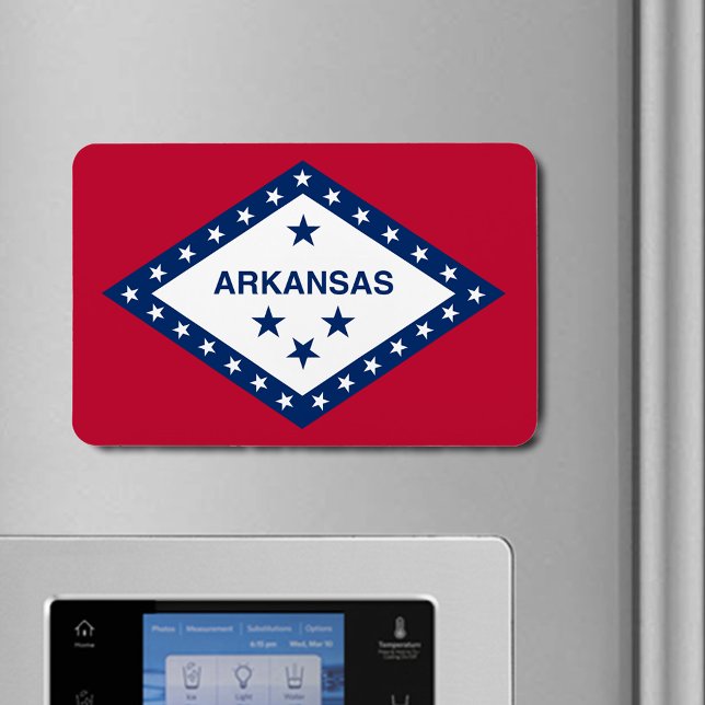 Arkansas State Flag Magnet (Arkansas State Flag Flexible Magnet)