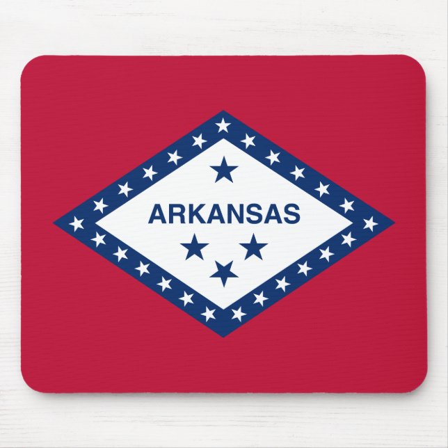 Arkansas State Flag Mouse Mat (Front)