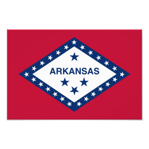 Arkansas State Flag Photo Print