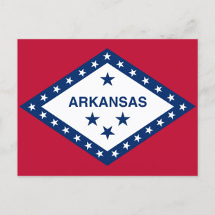 Arkansas State Flag Postcard