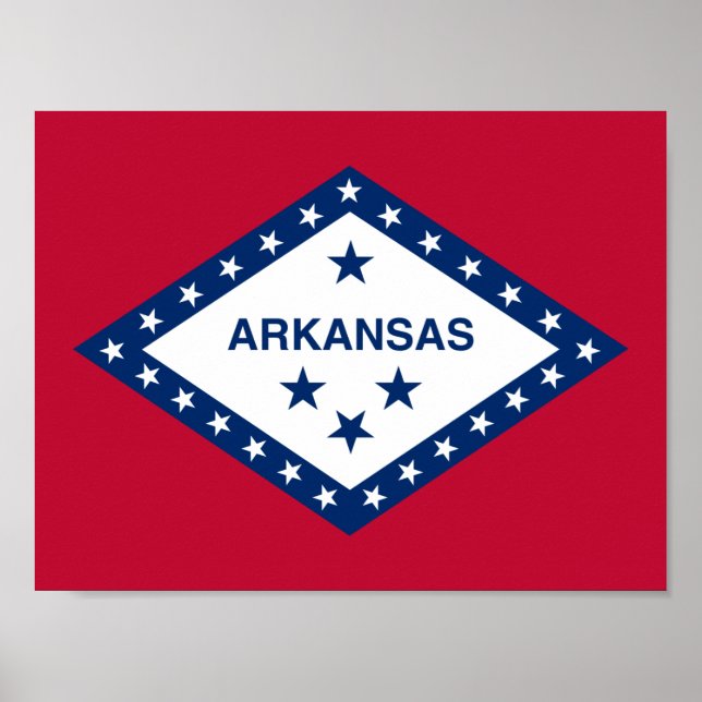 Arkansas State Flag Poster (Front)