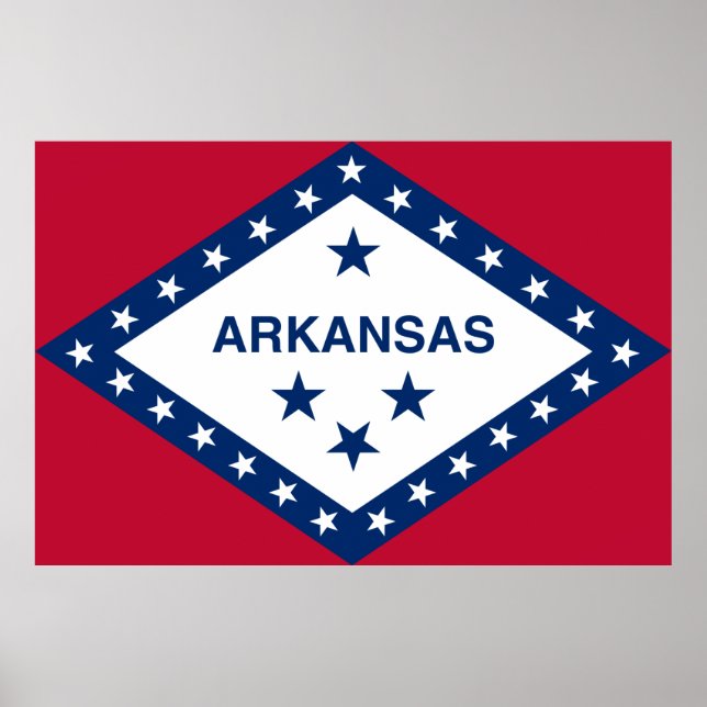 Arkansas State Flag Poster (Front)