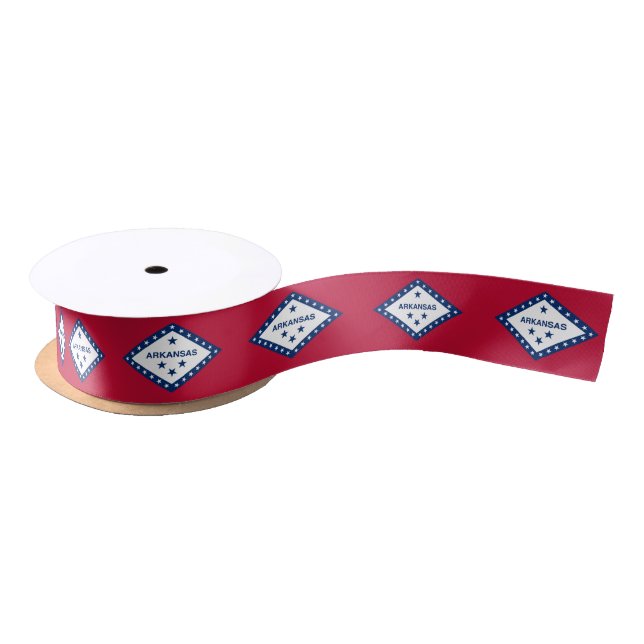 Arkansas State Flag Satin Ribbon (Spool)