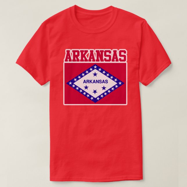 Arkansas State Flag T-Shirt (Design Front)
