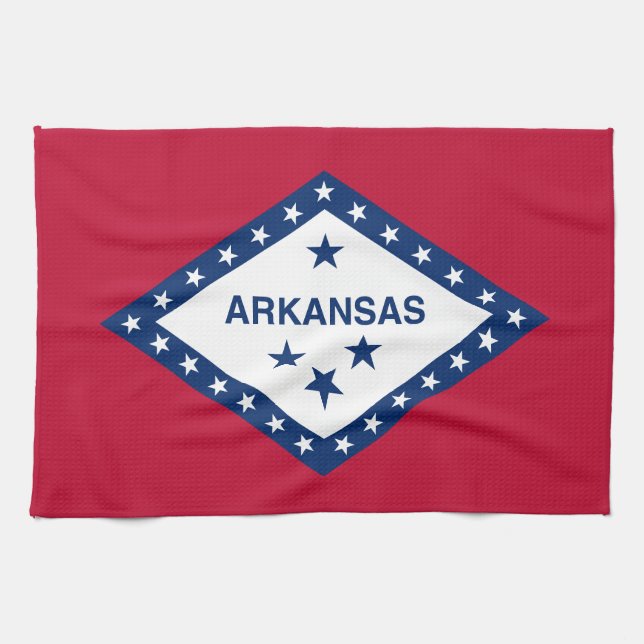 Arkansas State Flag Tea Towel (Horizontal)