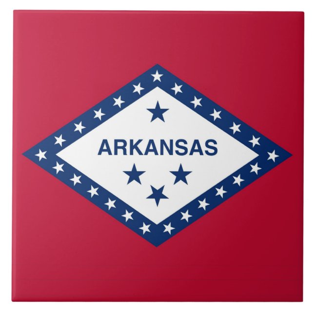 Arkansas State Flag Tile (Front)