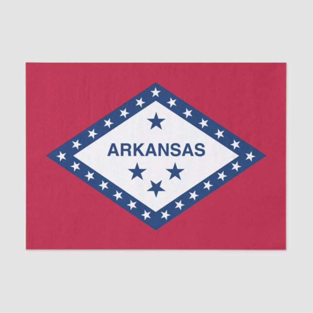 Arkansas State Flag Tissue Paper (Front)