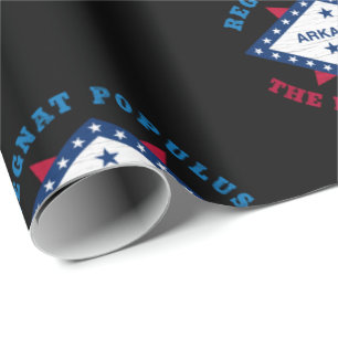 ARKANSAS STATE FLAG WRAPPING PAPER