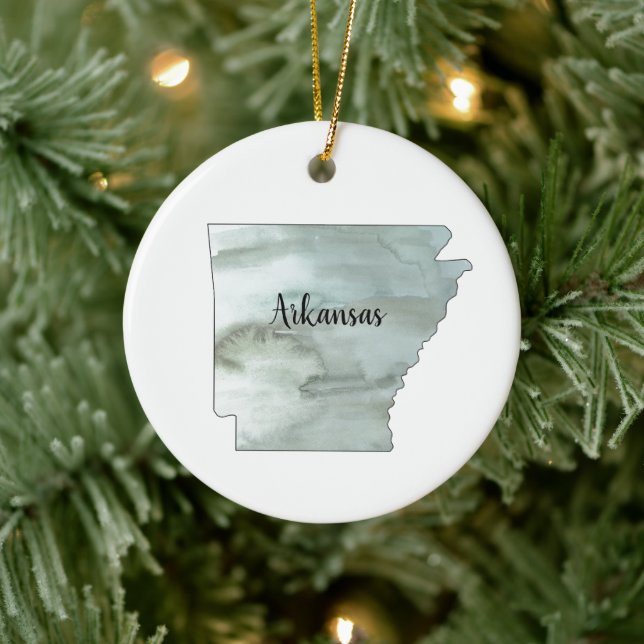 Arkansas State Illustration Ceramic Tree Decoration (Tree)