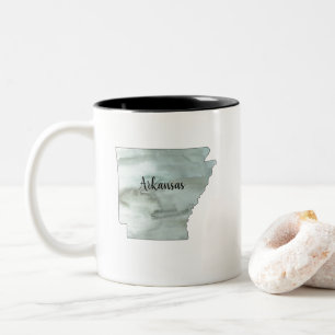 Arkansas State Illustration Two-Tone Coffee Mug