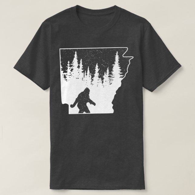 Arkansas State Map T-Shirt (Design Front)