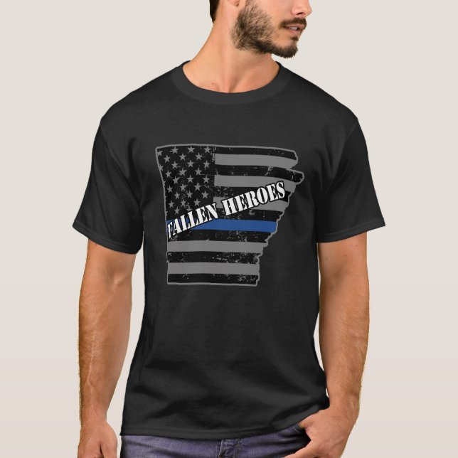 Arkansas State Police Arkansas Trooper Police T-Shirt (Front)