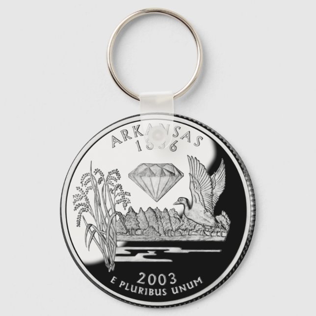 Arkansas State Quarter Key Ring (Front)