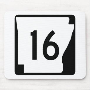 Arkansas State Route 16 Mouse Mat
