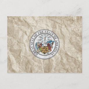 Arkansas State Seal Postcard