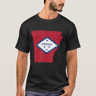 Arkansas State Shape Flag T-Shirt