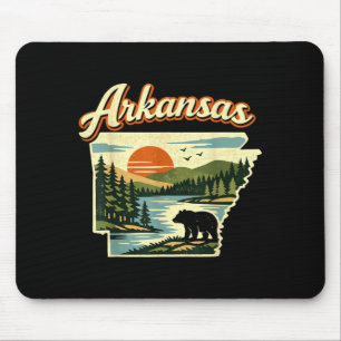 Arkansas State Sunset Bear River Nature Landscape Mouse Mat