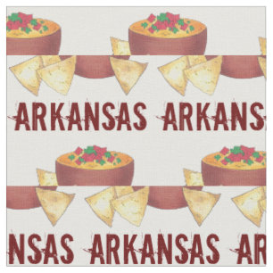 Arkansas Style Cheese Dip Nacho Chips Foodie Snack Fabric