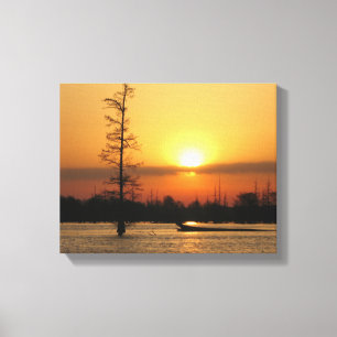 Arkansas Sunrise on Millwood Lake Canvas Print