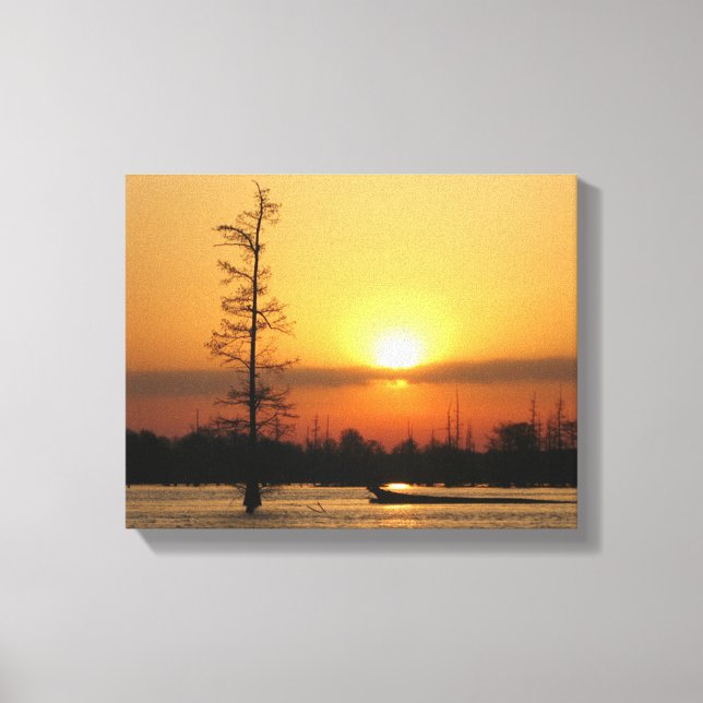 Arkansas Sunrise on Millwood Lake Canvas Print (Front)