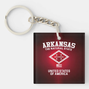 Arkansas The Natural State Key Ring