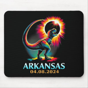 Arkansas Totality Total Solar Eclipse 2024 T Rex D Mouse Mat