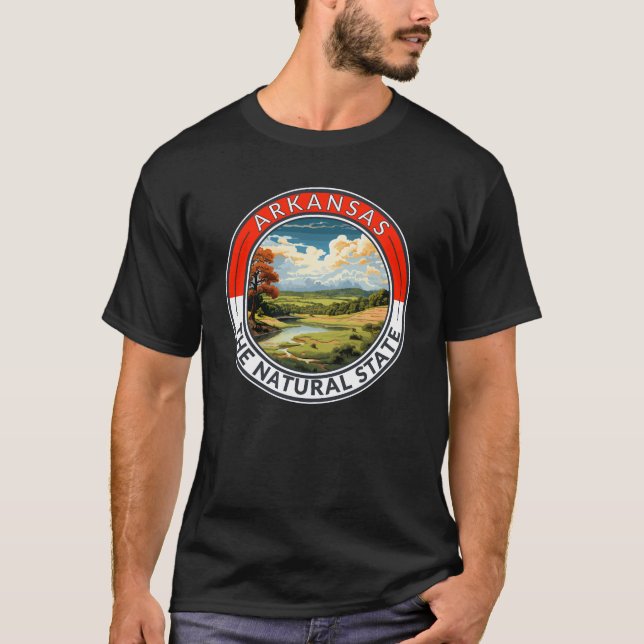 Arkansas Travel Art Badge T-Shirt (Front)
