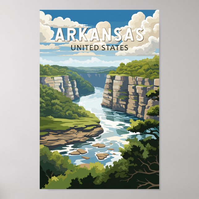 Arkansas Travel Art Vintage Poster (Front)