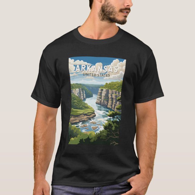 Arkansas Travel Art Vintage T-Shirt (Front)