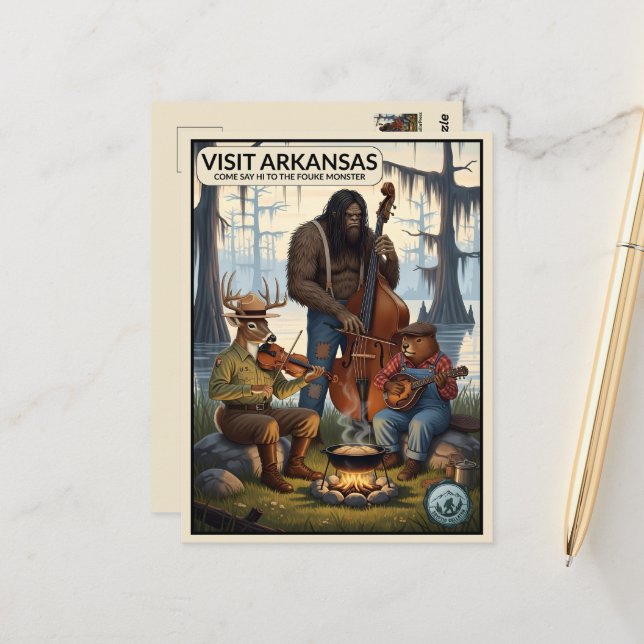 Arkansas Travel  Postcard (Front/Back In Situ)