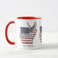 Arkansas United States Retro Map Vintage USA