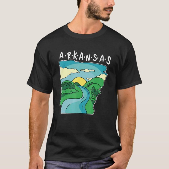 Arkansas Us State Vacation T-Shirt (Front)
